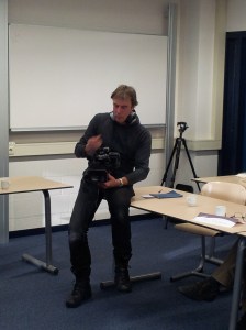 Hein filming this unique event